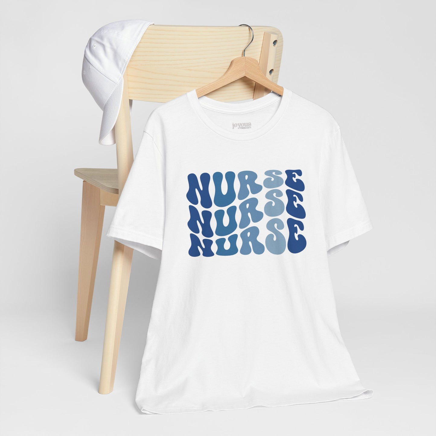 Groovy Blue Nurse Shirt - Registered Nurse Soft Cotton Tee