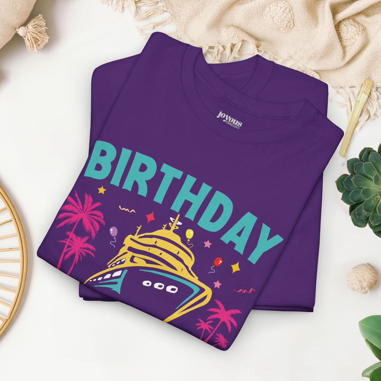 Birthday Cruise Squad Shirt - Family Cruise Vacation Heavy Cotton Tee