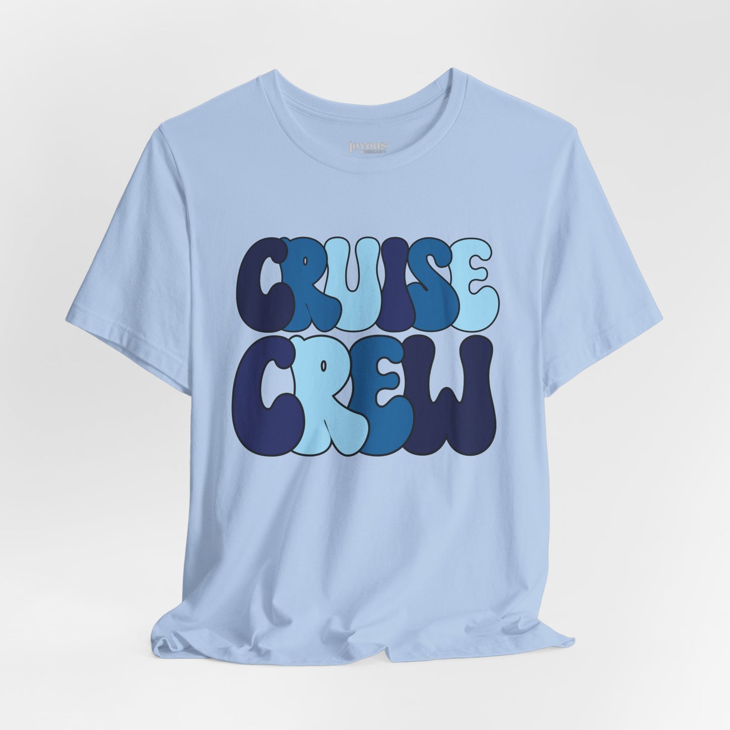 Blue Cruise Crew Shirt - Family Cruise Vacation Soft Cotton Tee