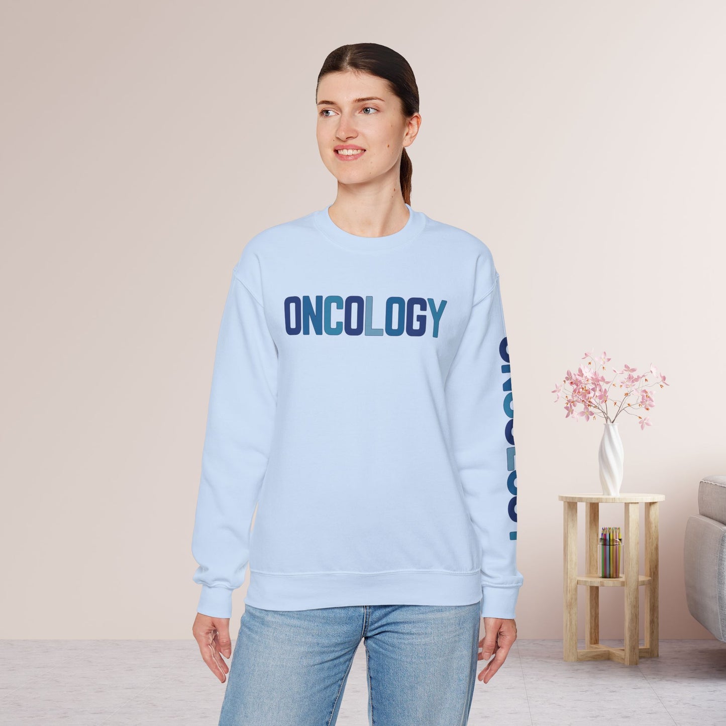 Unisex Blue Oncology Sweatshirt