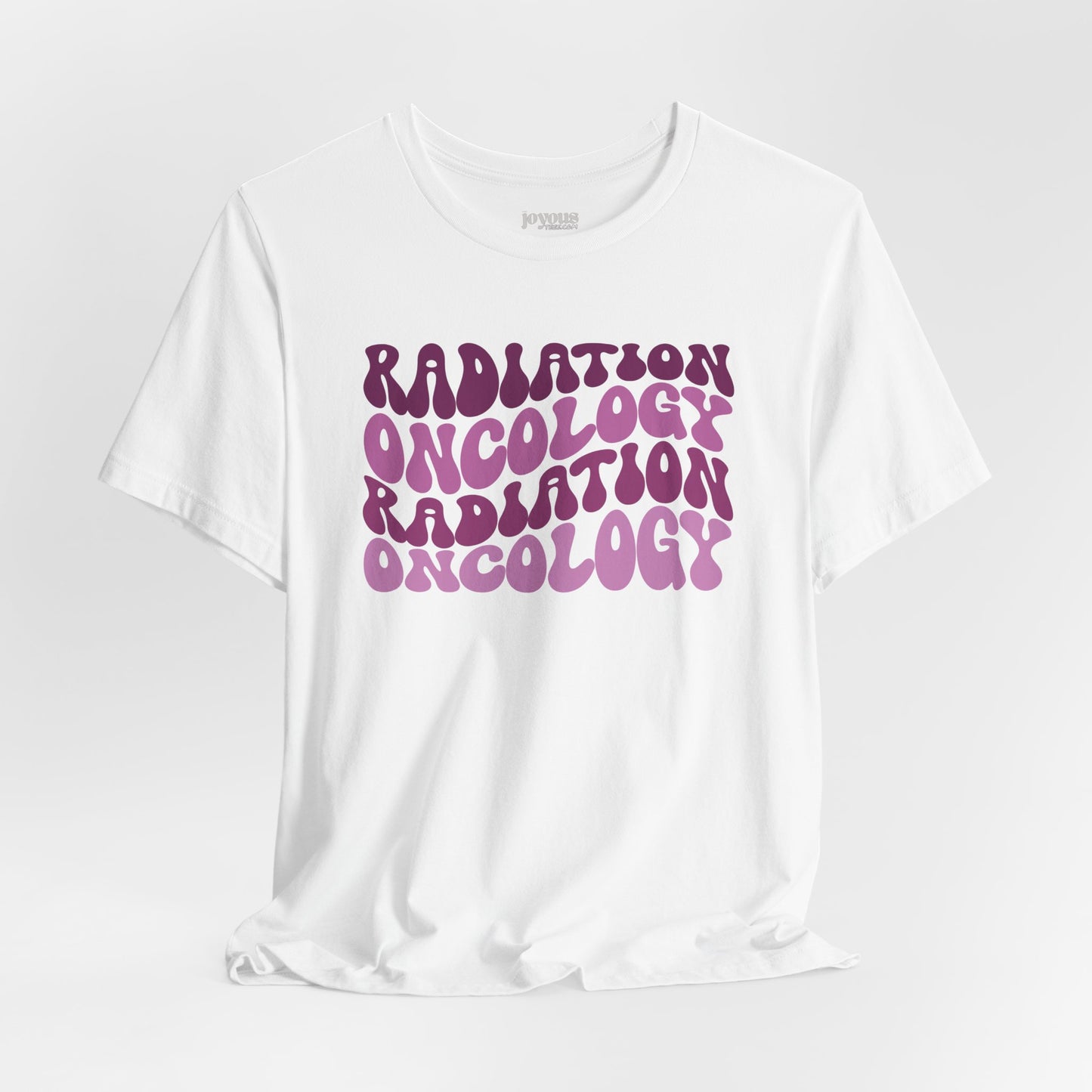 Purple Groovy Radiation Oncology Soft Cotton Tee