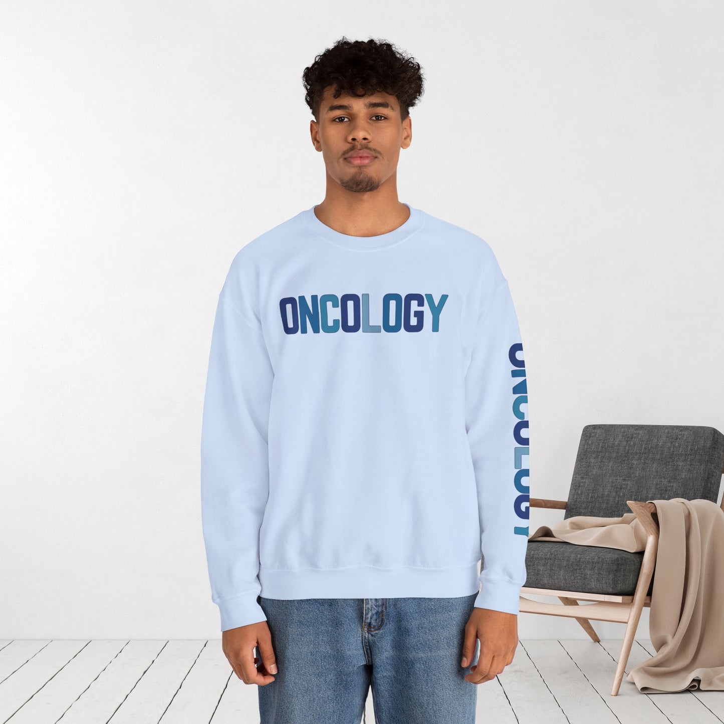 Unisex Blue Oncology Sweatshirt