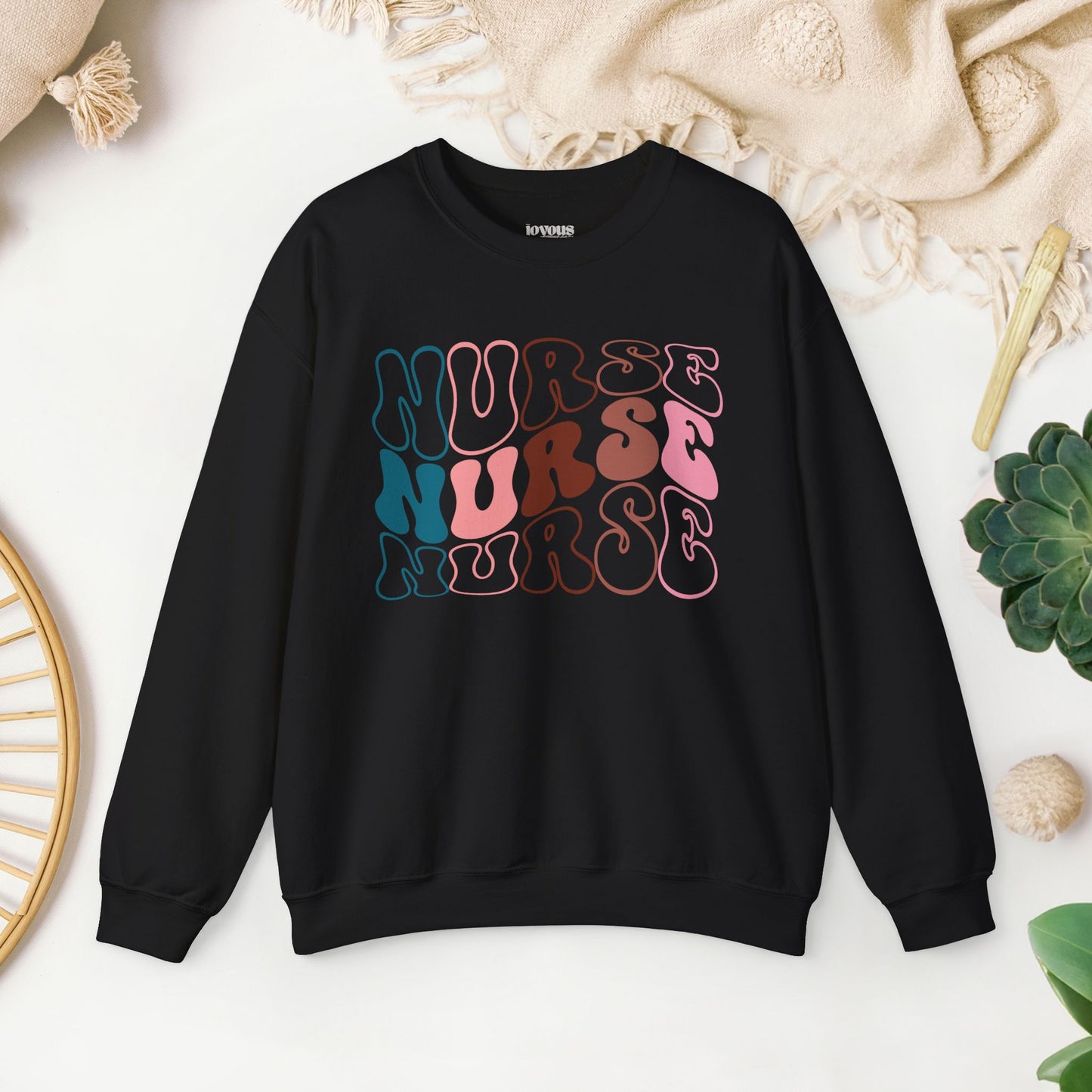 Groovy Nurse Sweatshirt for Registered Nurse
