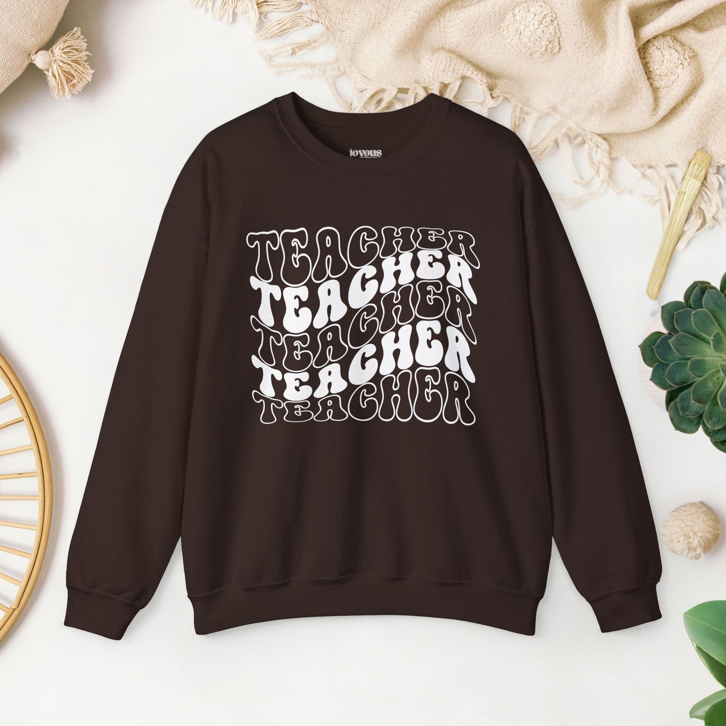 Groovy Unisex Teacher Sweatshirt for School Teachers