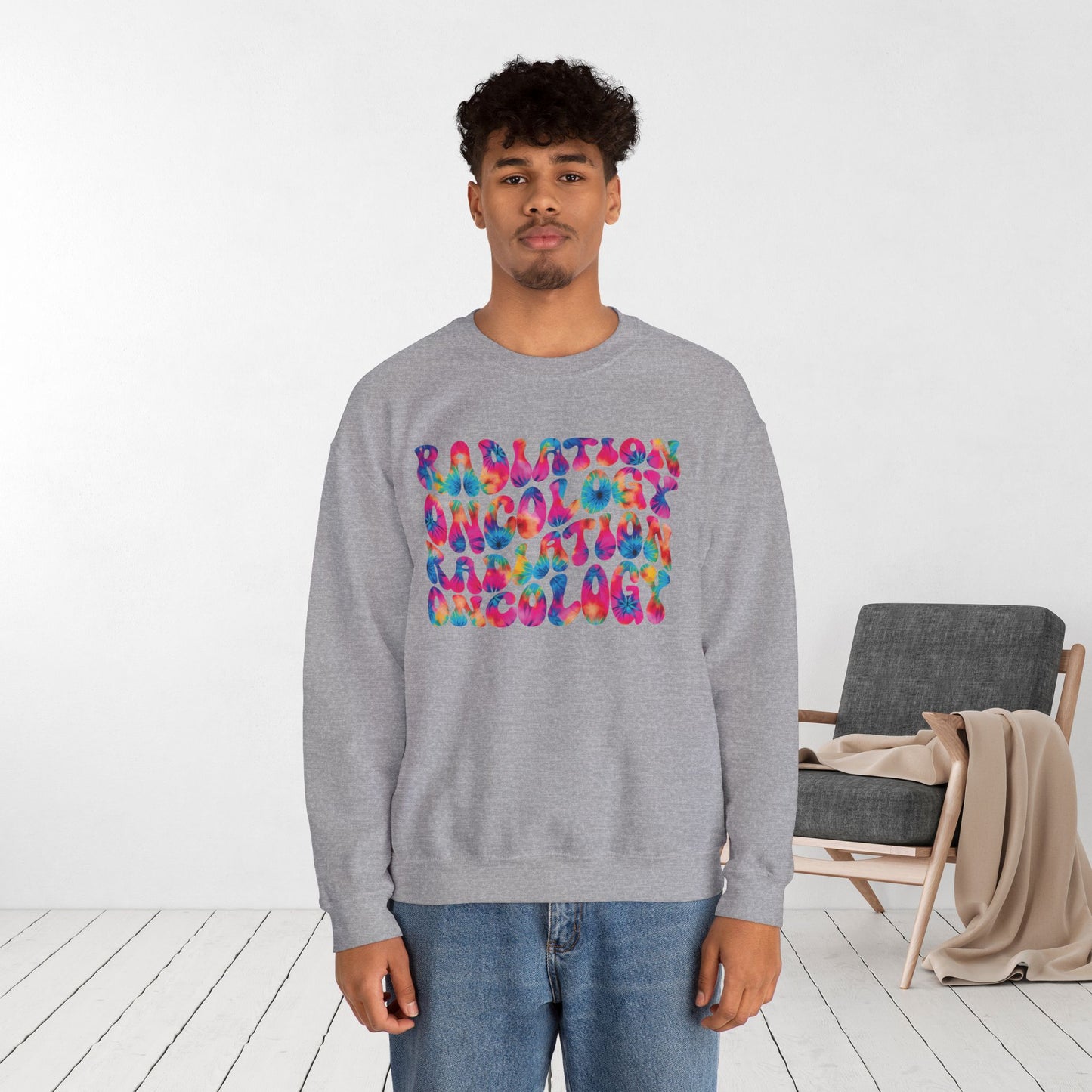 Tie Dye Groovy Radiation Oncology Sweatshirt