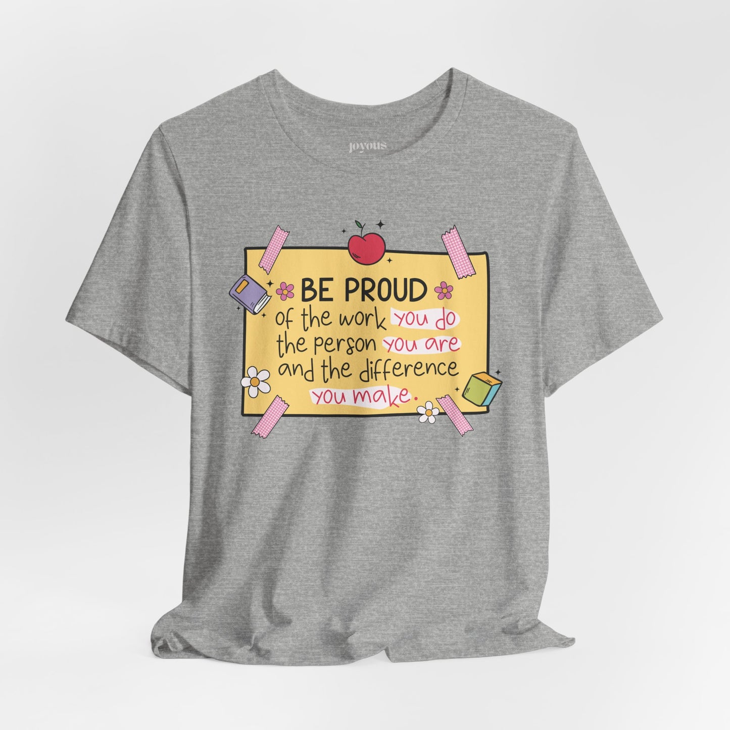 Trendy Motivational Teacher Soft Cotton Tee