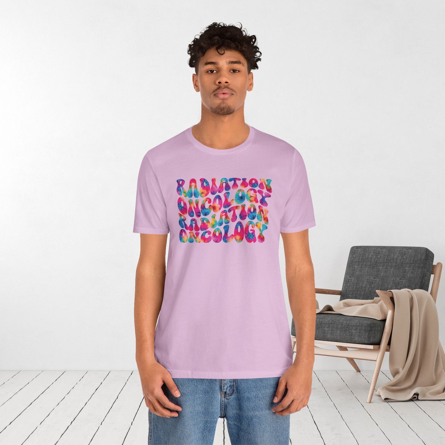 Tie Dye Groovy Radiation Oncology Soft Cotton Tee