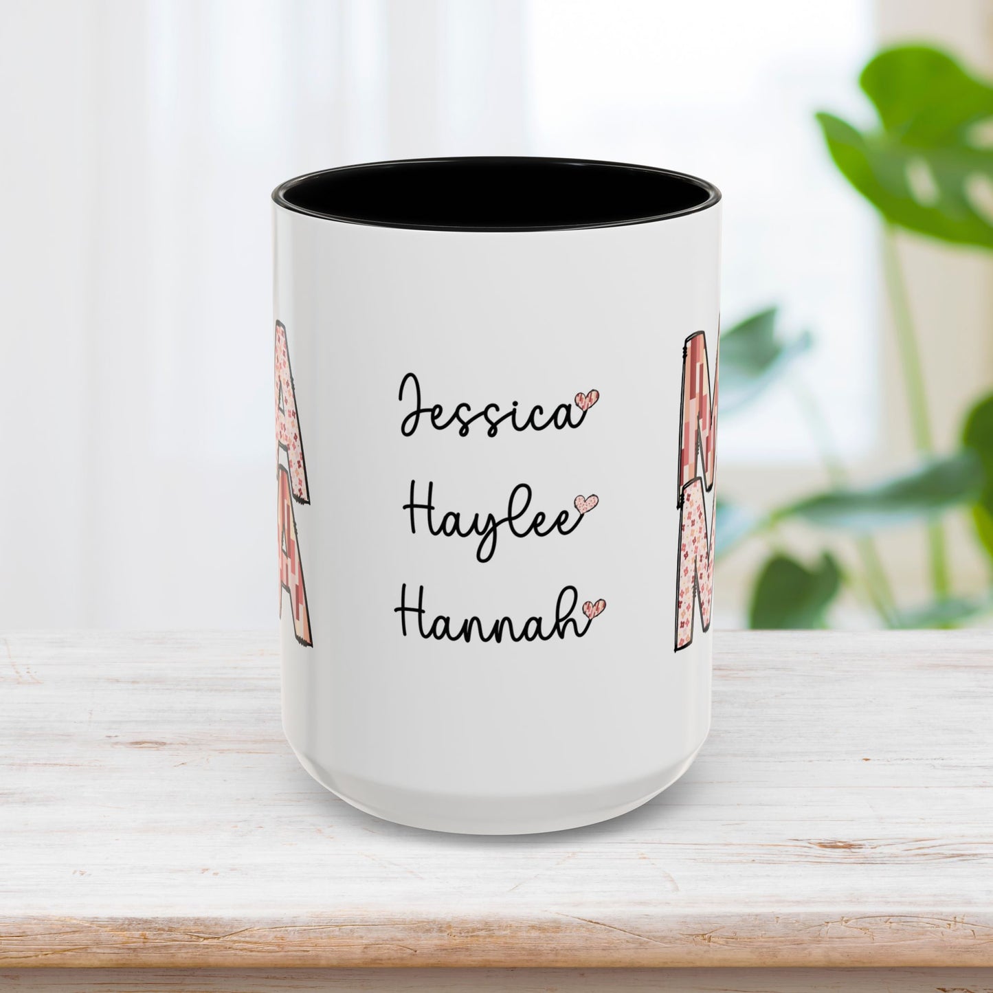 Personalized Mama Coffee Mug with Kids Names - Custom Mom Gifts for Mother's Day