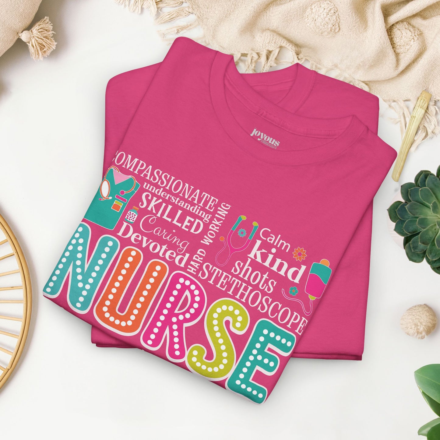 Trendy Nurse Heavy Cotton Tee for Dedicated Registered Nurse