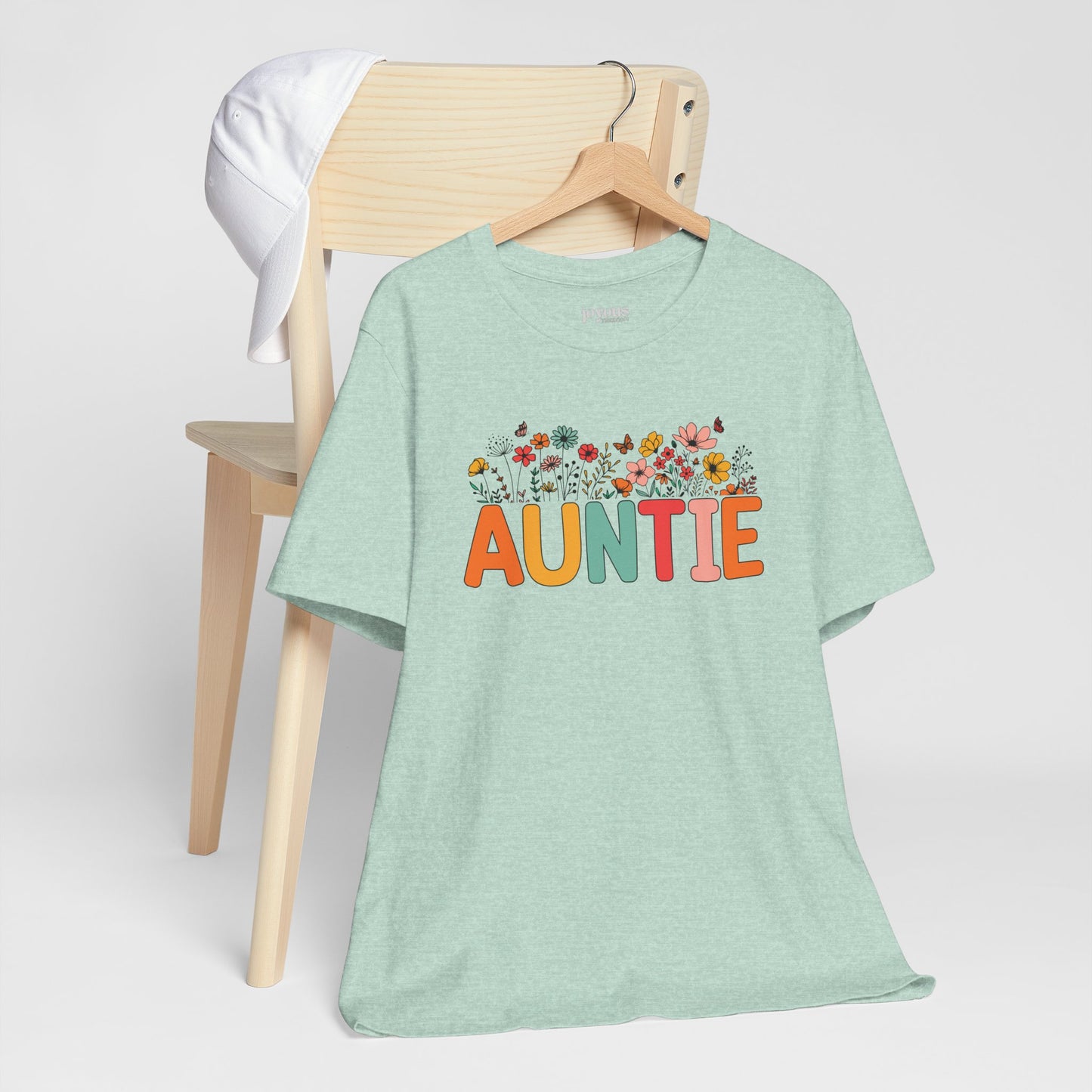 Spring Floral Auntie Soft Cotton Tee