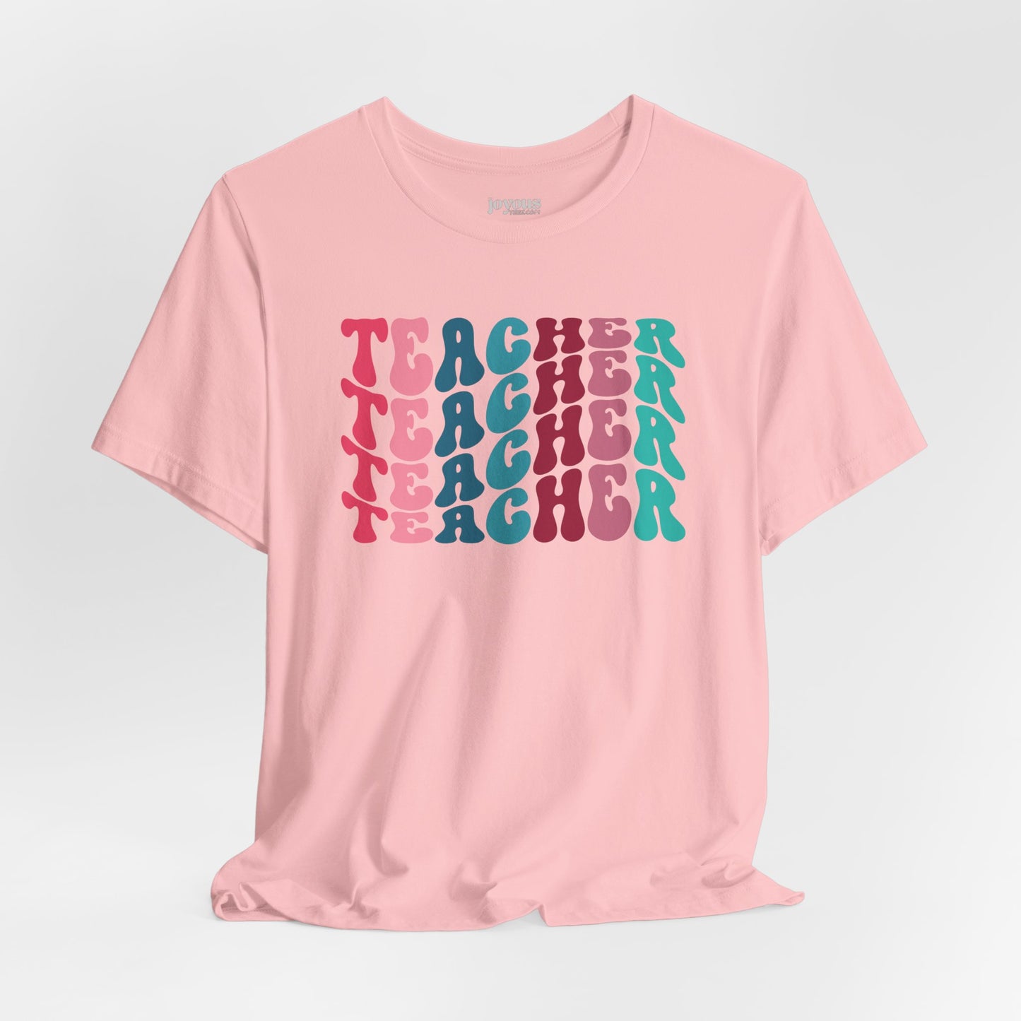 Groovy Colorful Teacher Soft Cotton Tee for School Teachers