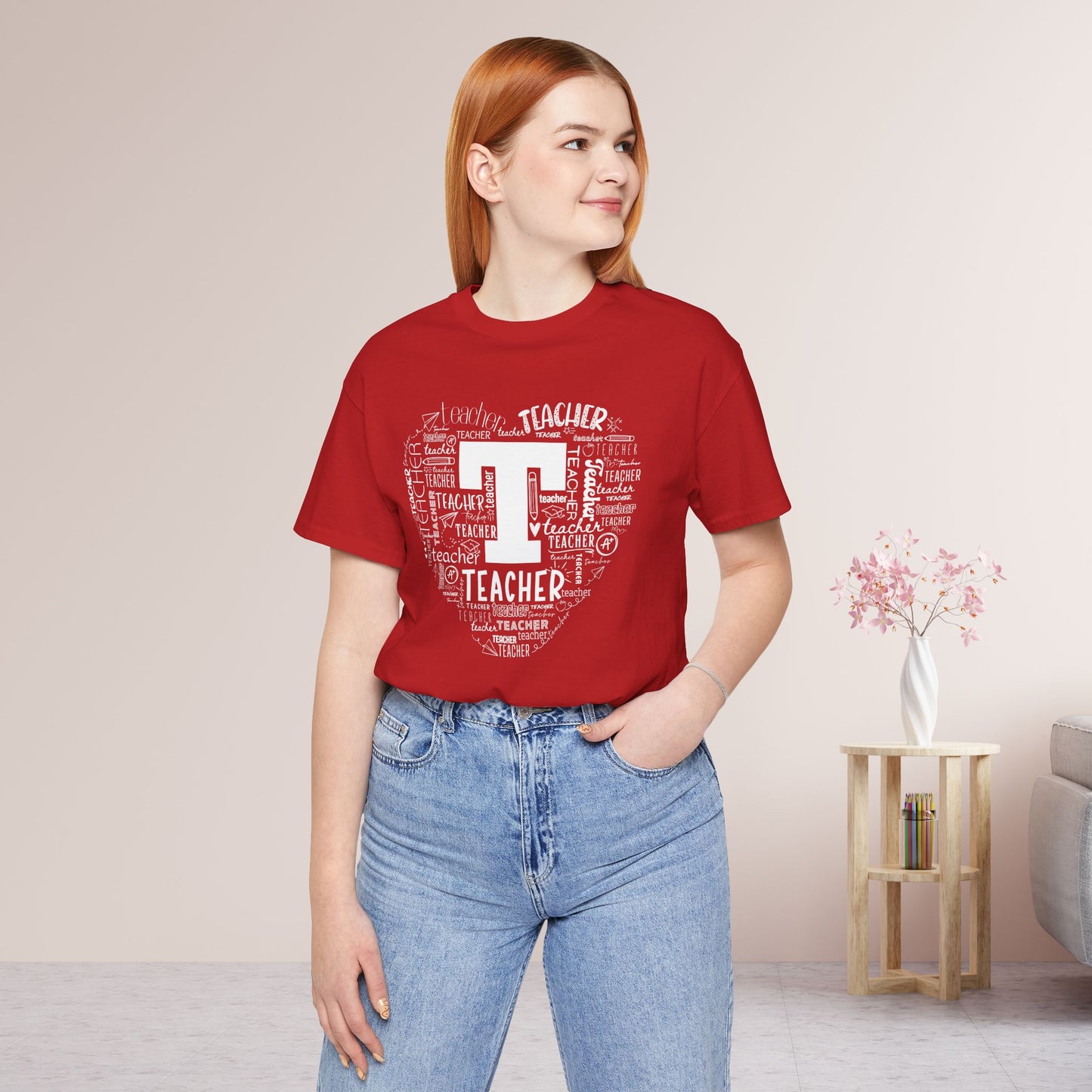 Trendy Teacher Soft Cotton Tee for School Teachers