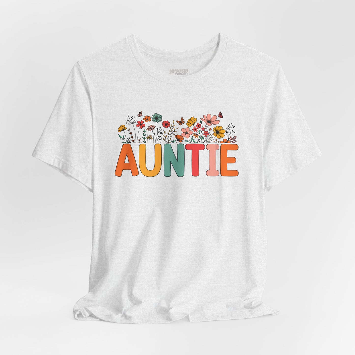 Spring Floral Auntie Soft Cotton Tee