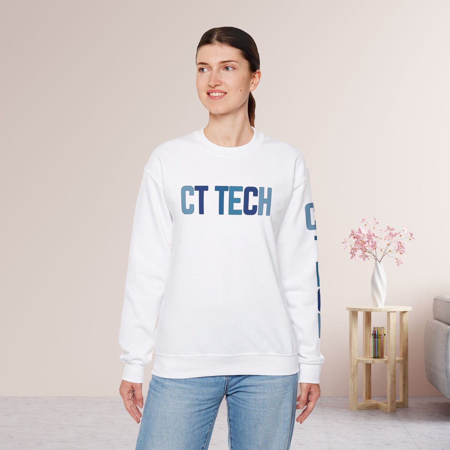 Trendy Blue CT Tech Sweatshirt
