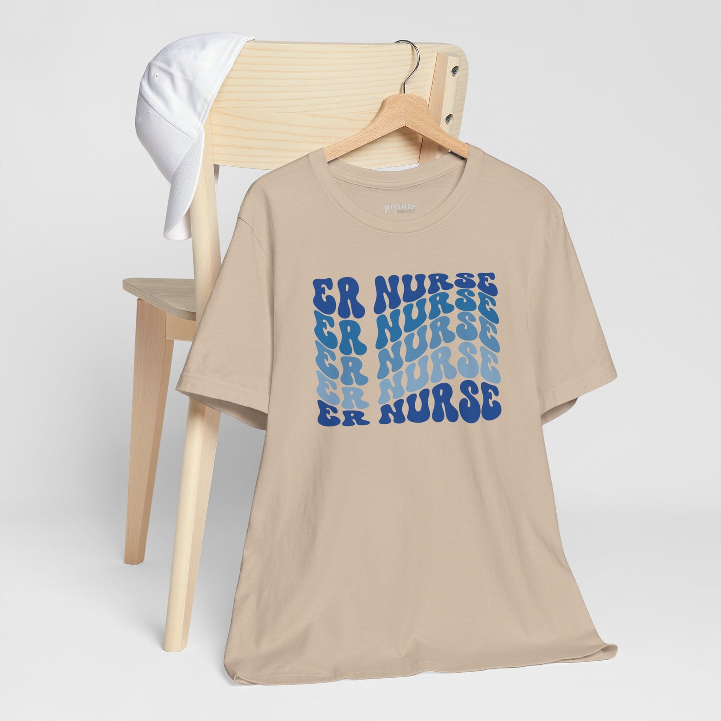 Groovy Blue ER Nurse Shirt - Emergency Nurse Soft Cotton Tee
