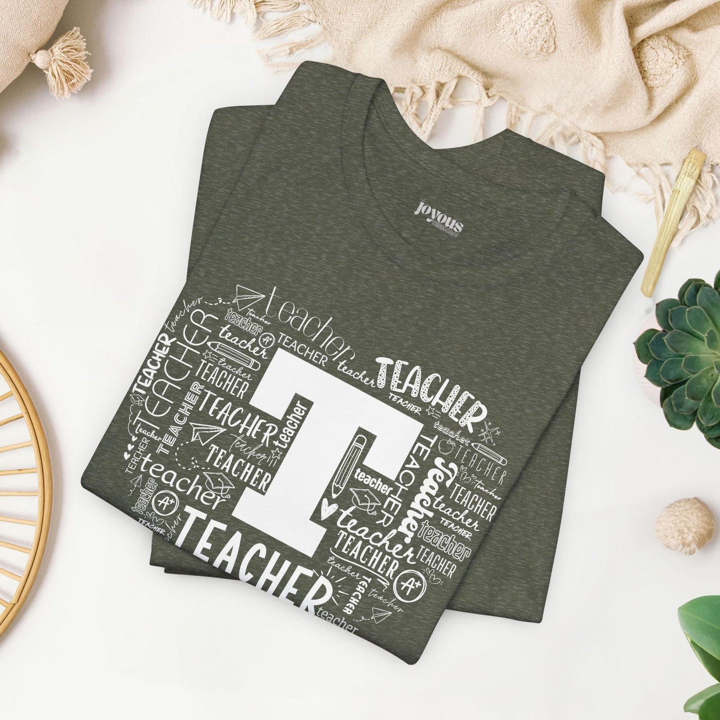 Trendy Teacher Soft Cotton Tee for School Teachers