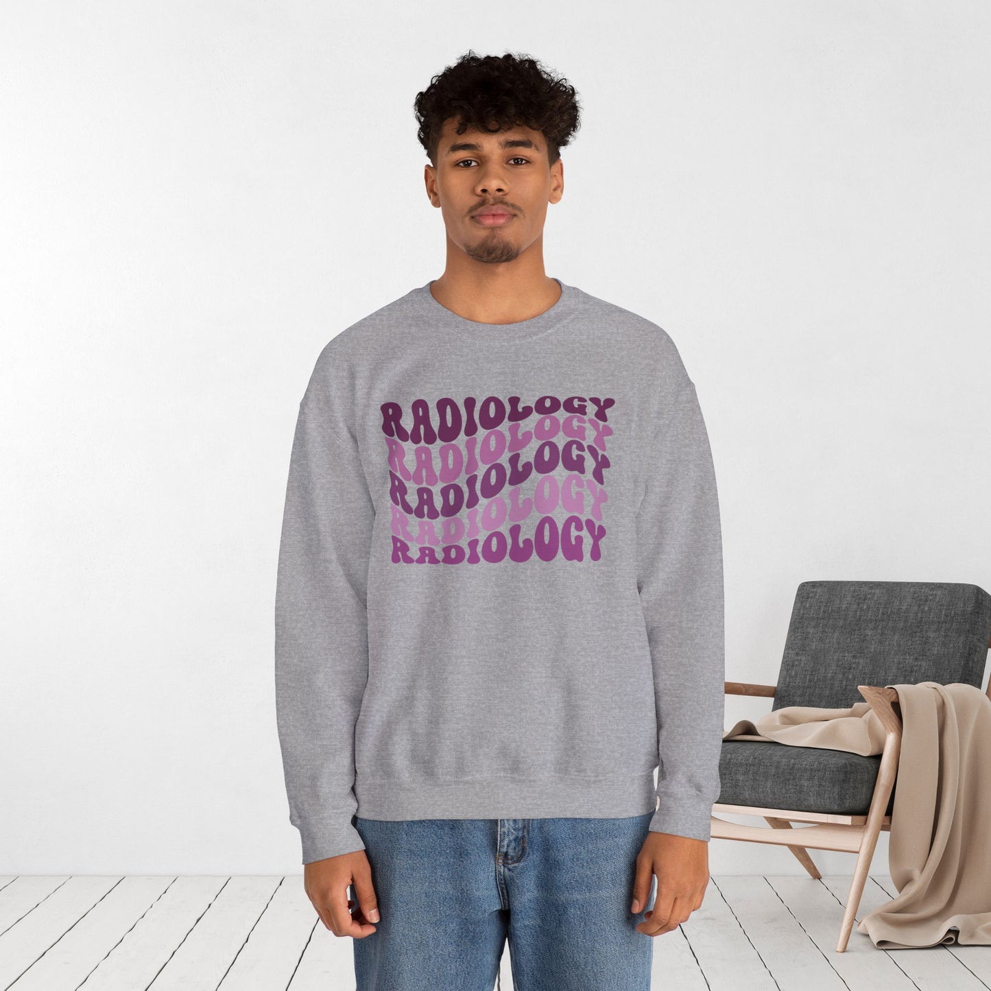 Groovy Purple Radiology Sweatshirt for RAD Technician