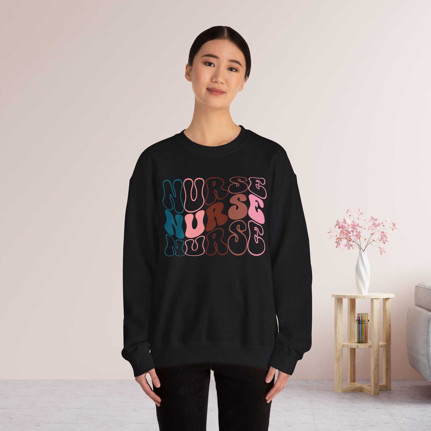 Groovy Nurse Sweatshirt for Registered Nurse