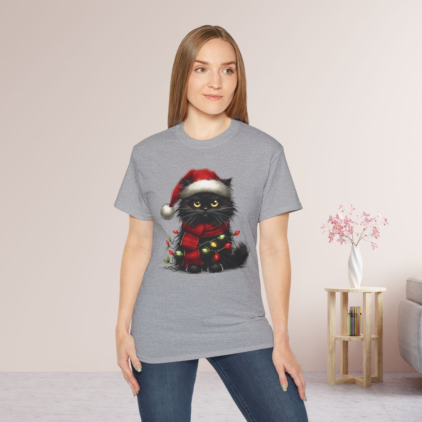 Funny Christmas Cat Ultra Cotton Tee