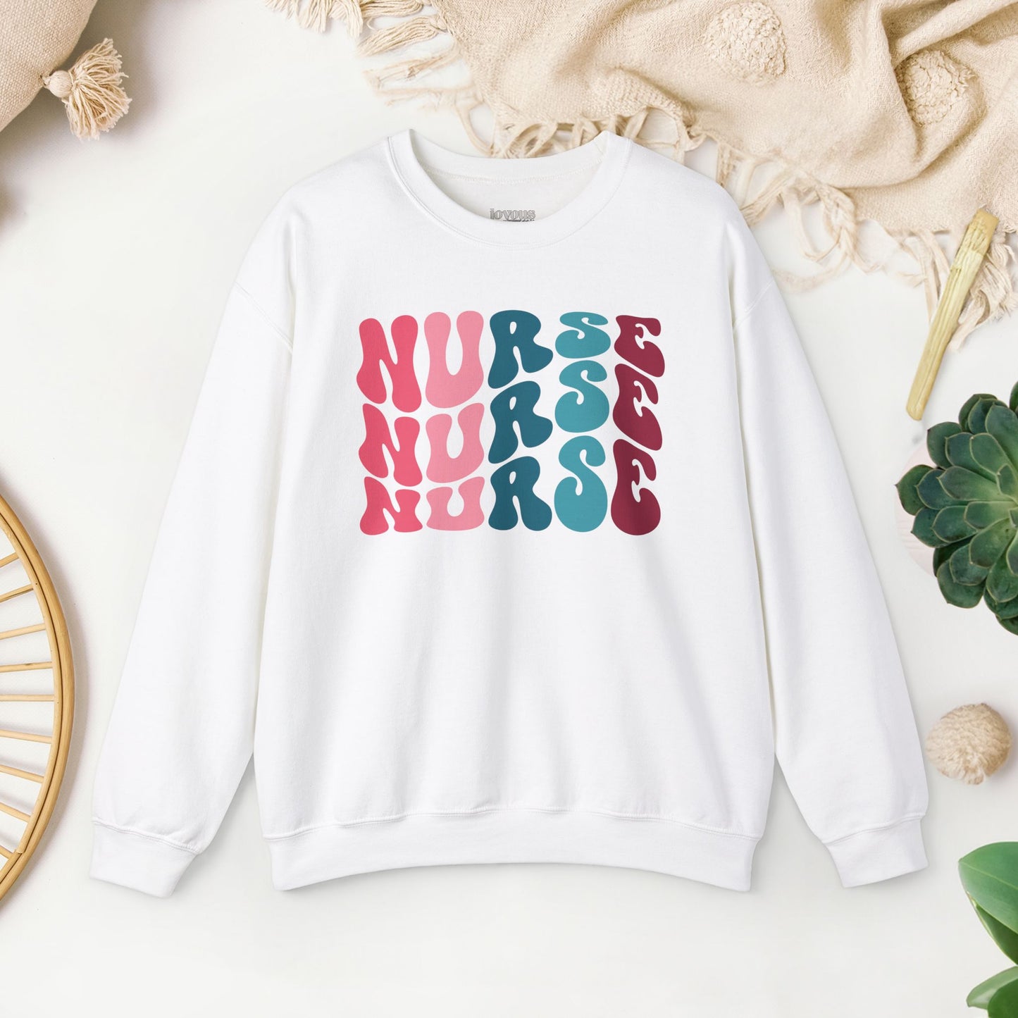 Groovy Colorful Nurse Sweatshirt