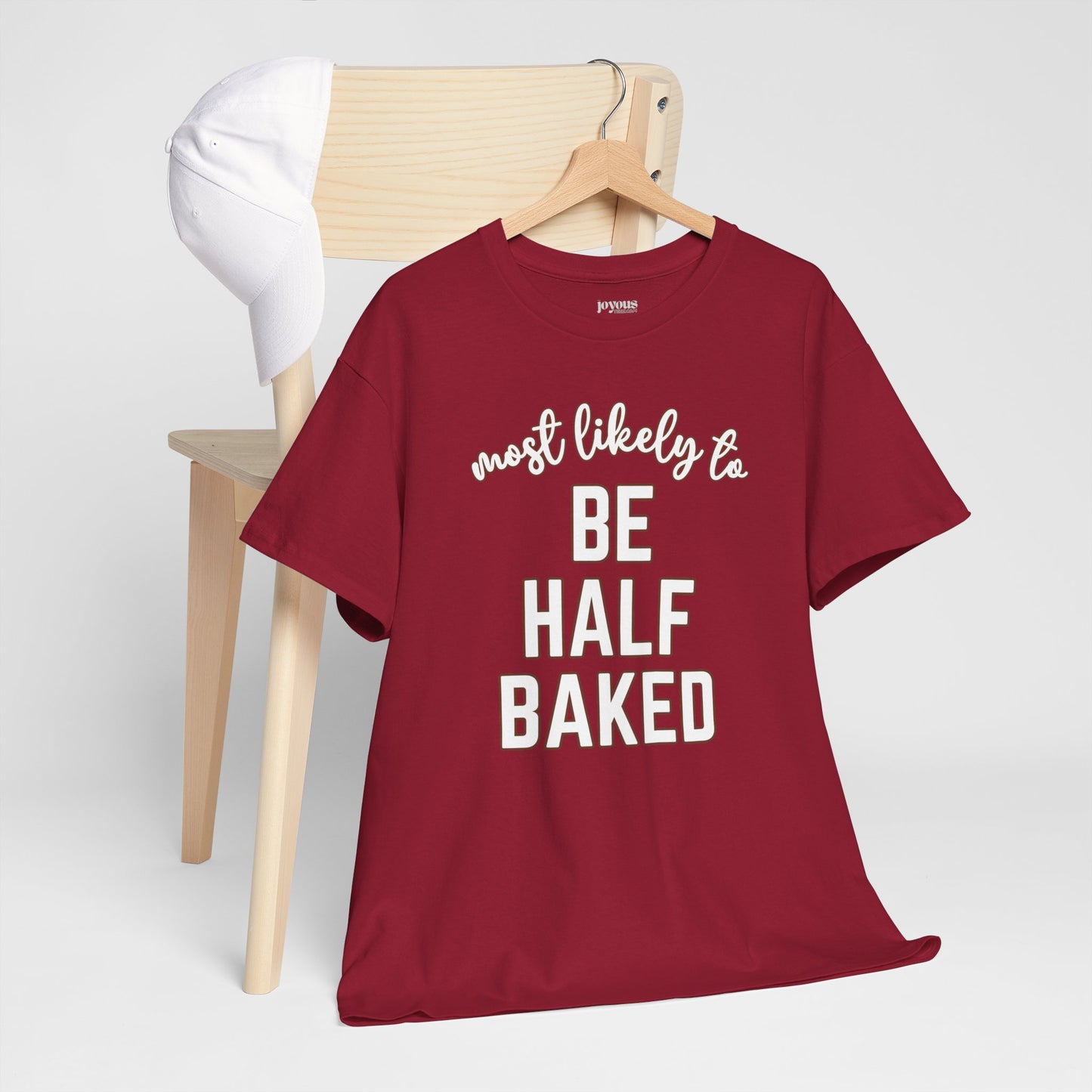 Funny Thanksgiving Shirt - Most Likely To Be Half Baked Heavy Cotton Tee