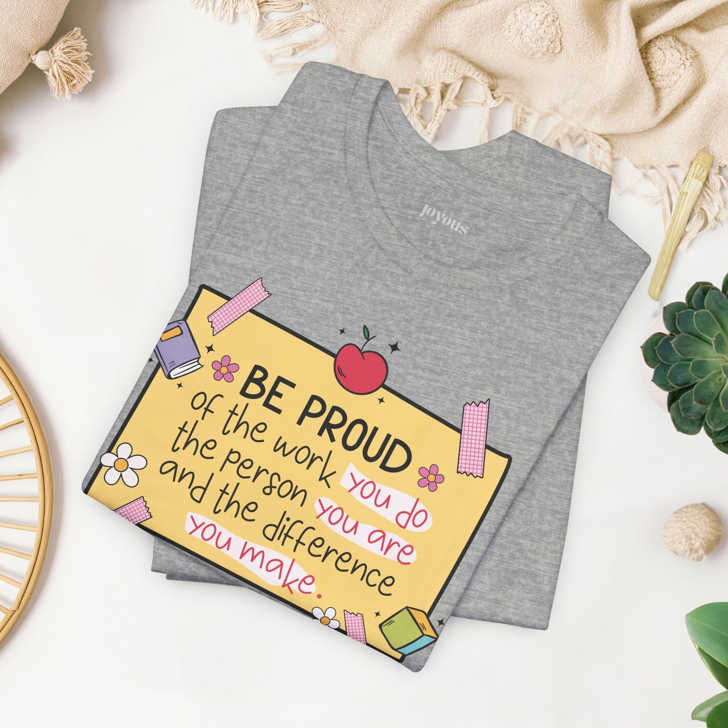 Trendy Motivational Teacher Soft Cotton Tee