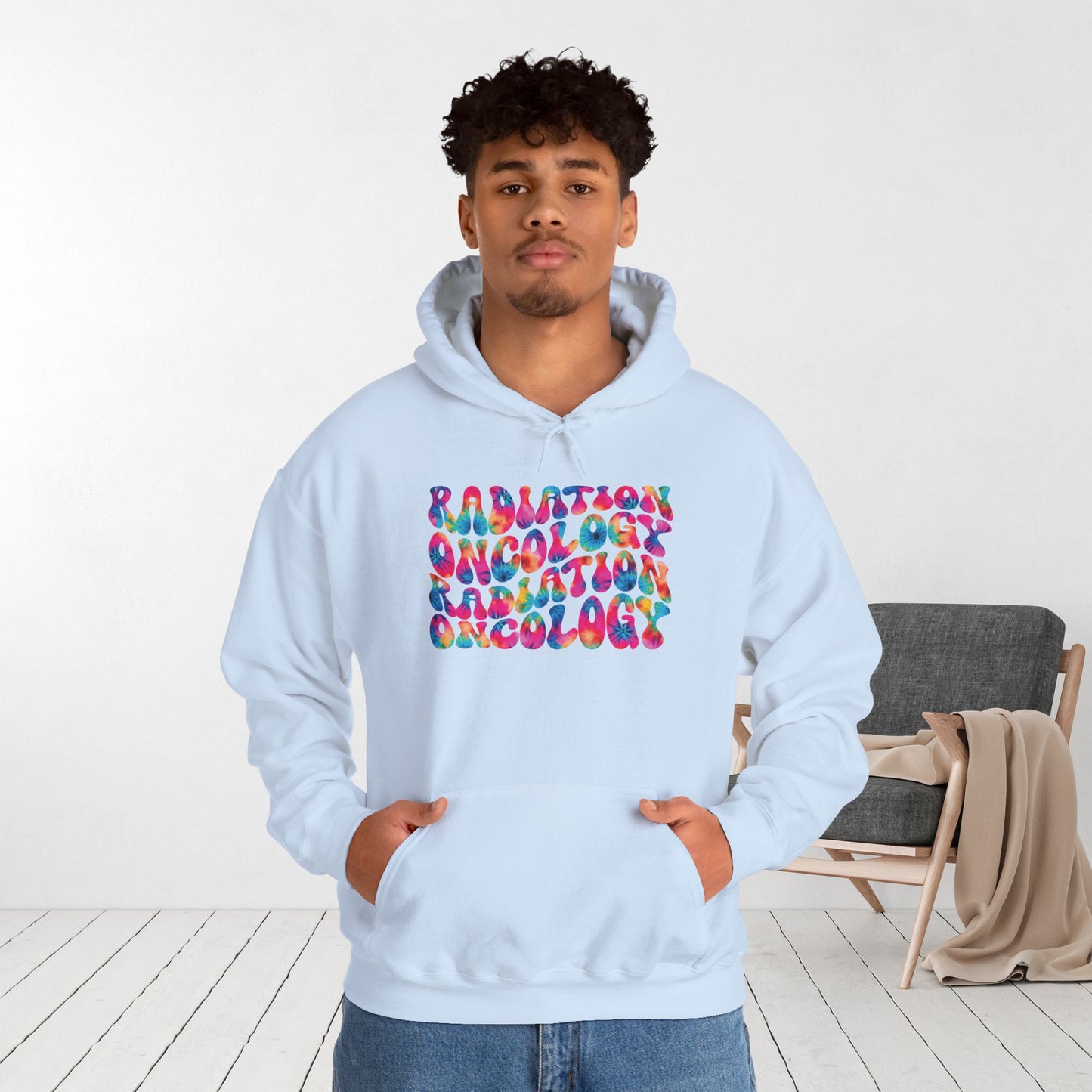 Tie Dye Groovy Radiation Oncology Hoodie