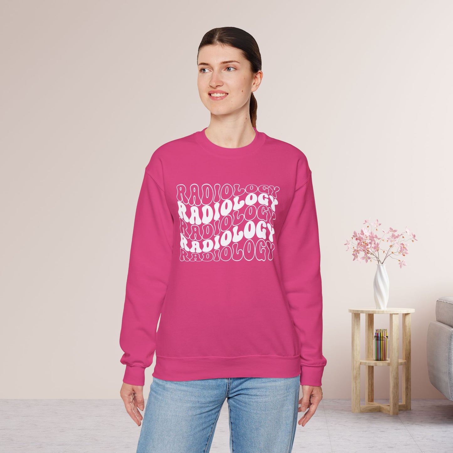 Groovy White Radiology Sweatshirt for RAD Technician