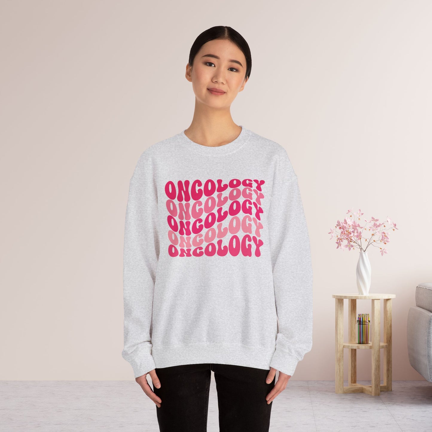 Pink Groovy Colorful Oncology Sweatshirt