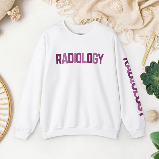 Trendy Purple Radiology Sweatshirt for RAD Technician