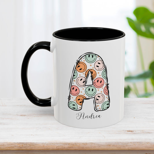 Custom Name Initial Letter Mug - Personalized Gifts A-Z