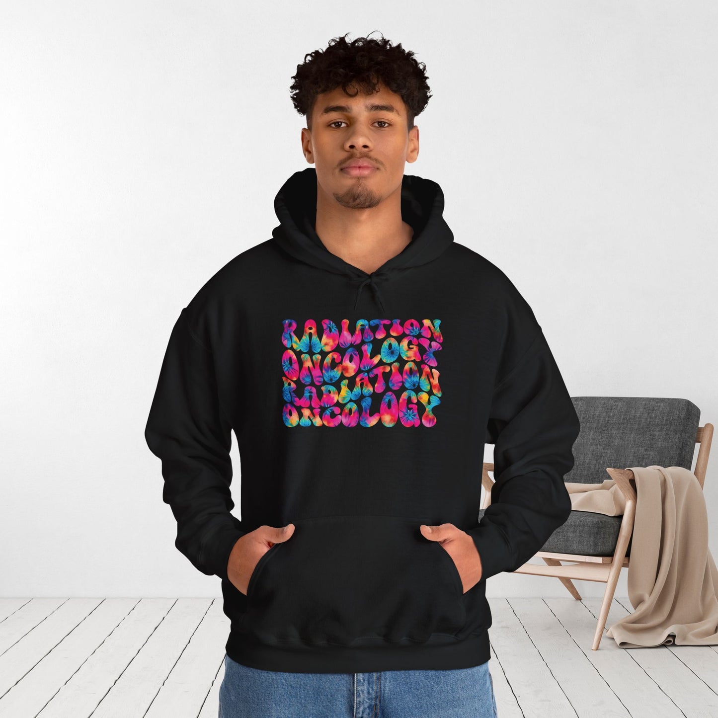 Tie Dye Groovy Radiation Oncology Hoodie