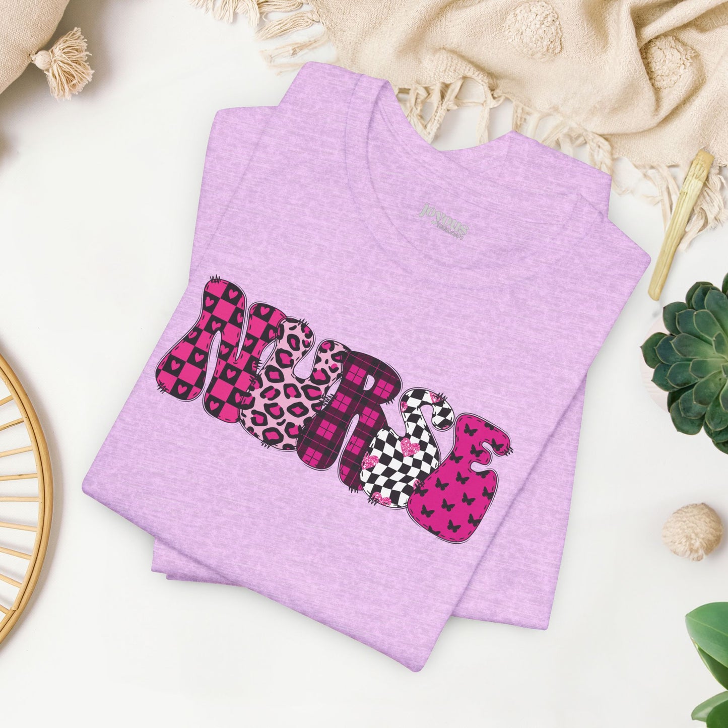 Groovy Font Nurse Shirt - Registered Nurse Soft Cotton Tee