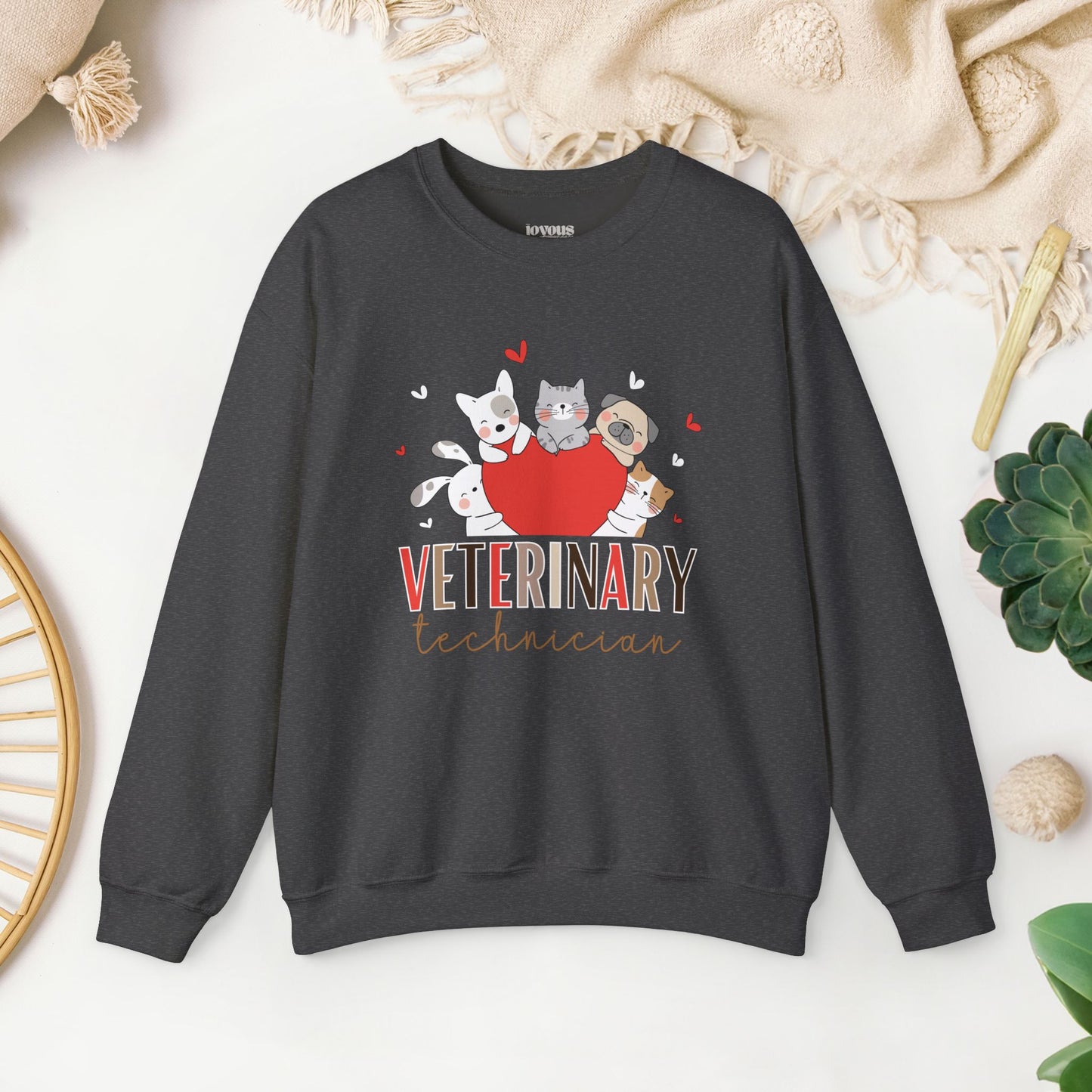 Cute Veterinary Technician Crewneck Sweatshirt for VET Tech