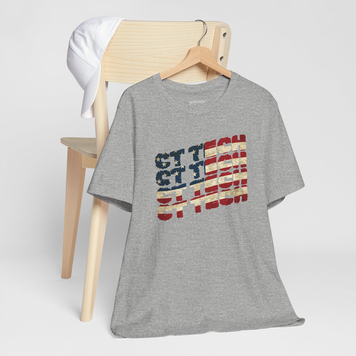 USA Flag CT Tech Shirt -  4th of July CT Technologist Soft Cotton Tee