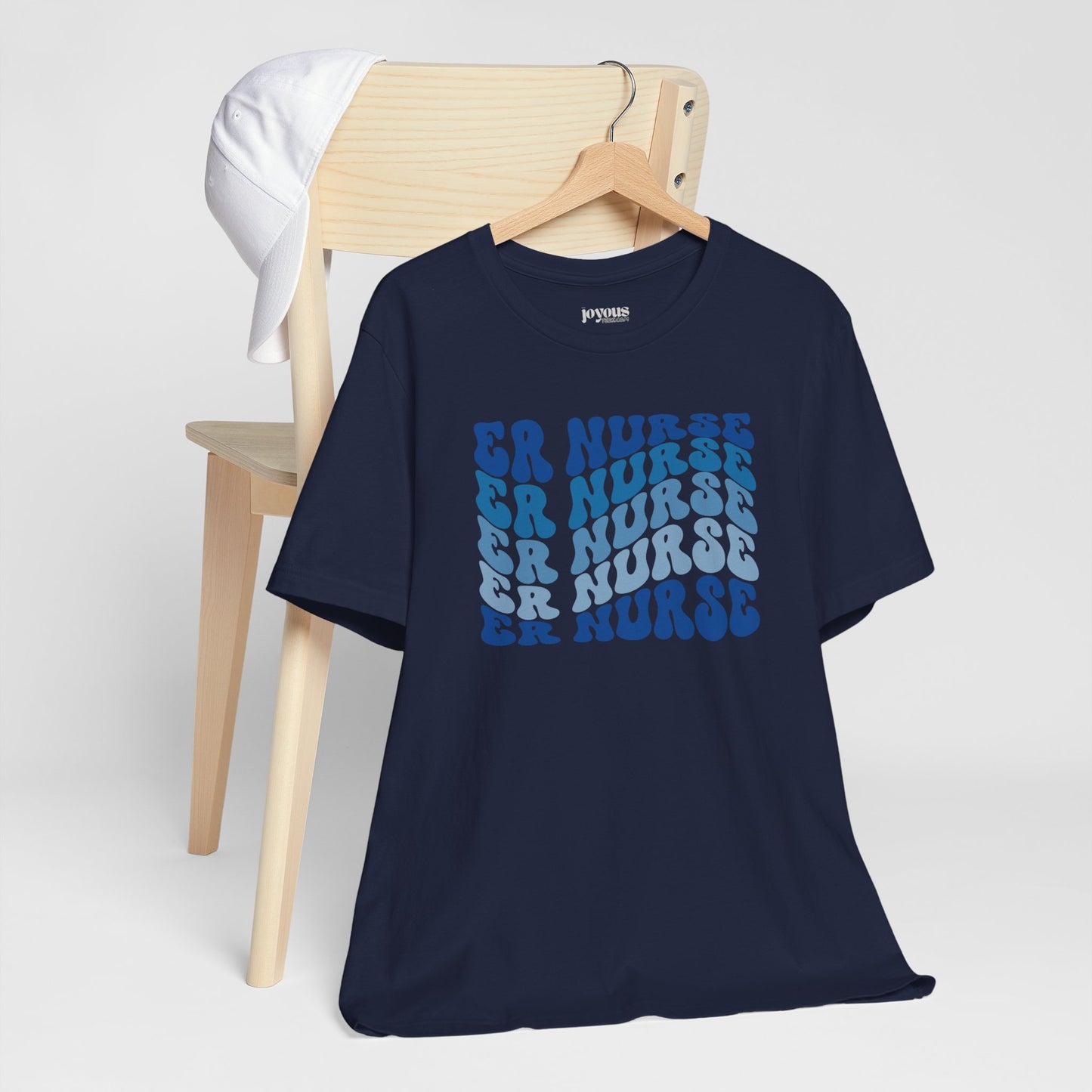 Groovy Blue ER Nurse Shirt - Emergency Nurse Soft Cotton Tee