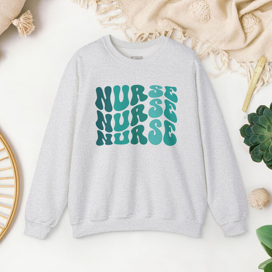 Groovy Green Nurse Sweatshirt