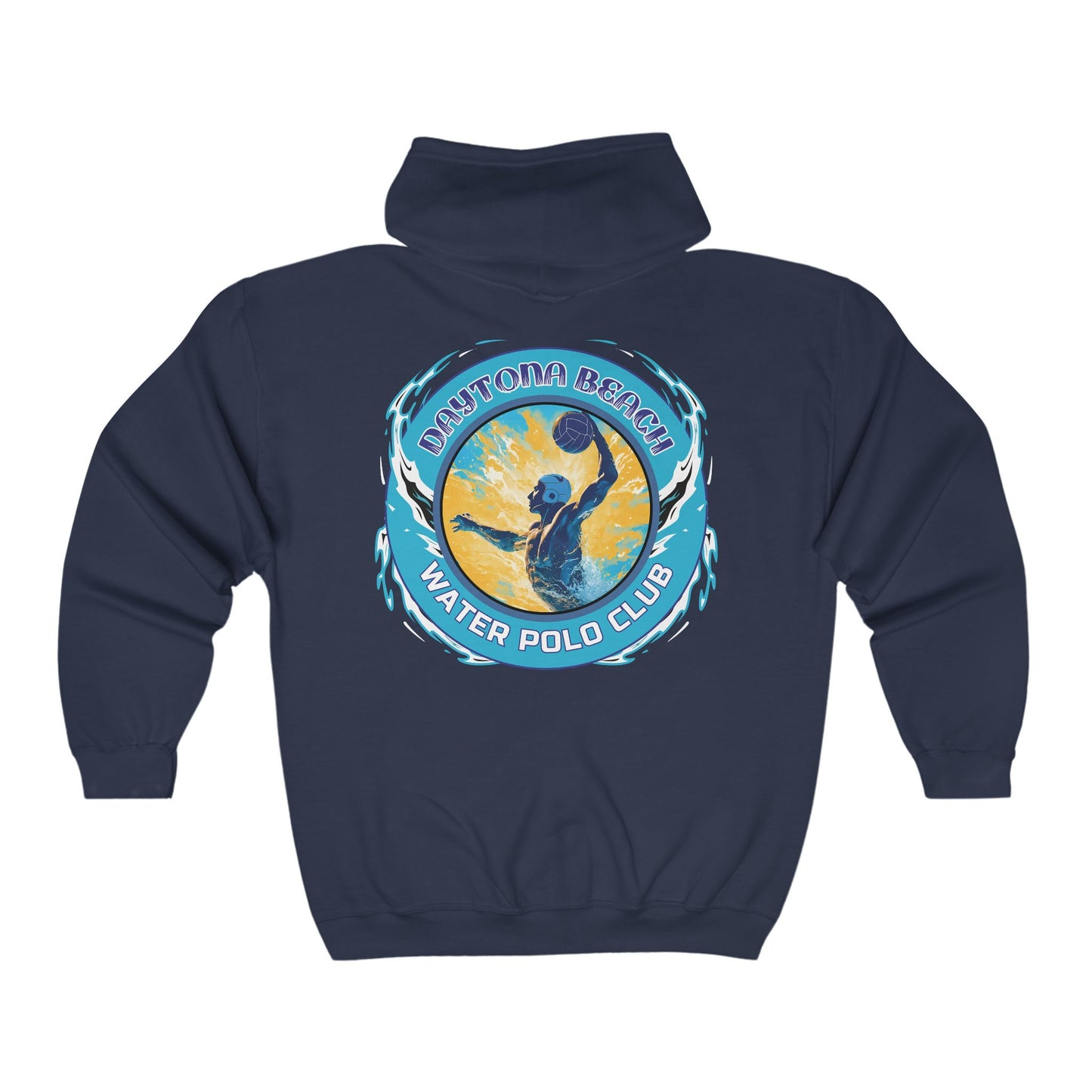 Daytona Beach Water Polo Club Full Zip Hooded Sweatshirt