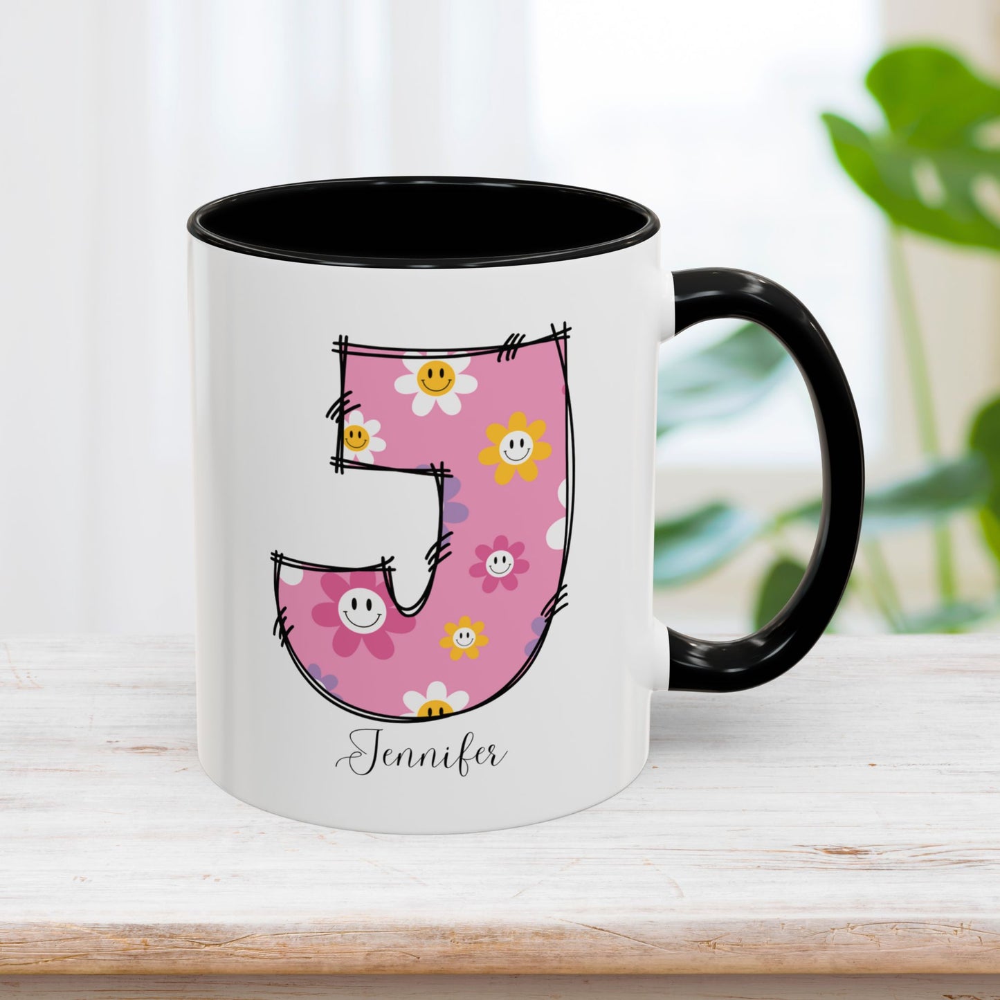 Custom Name Initial Letter Mug - Personalized Gifts A-Z