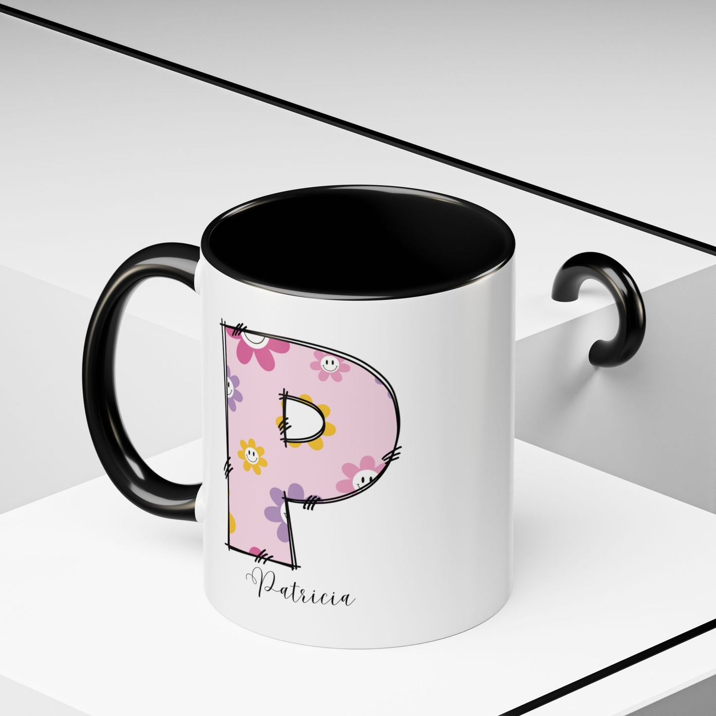 Custom Name Initial Letter Mug - Personalized Gifts A-Z