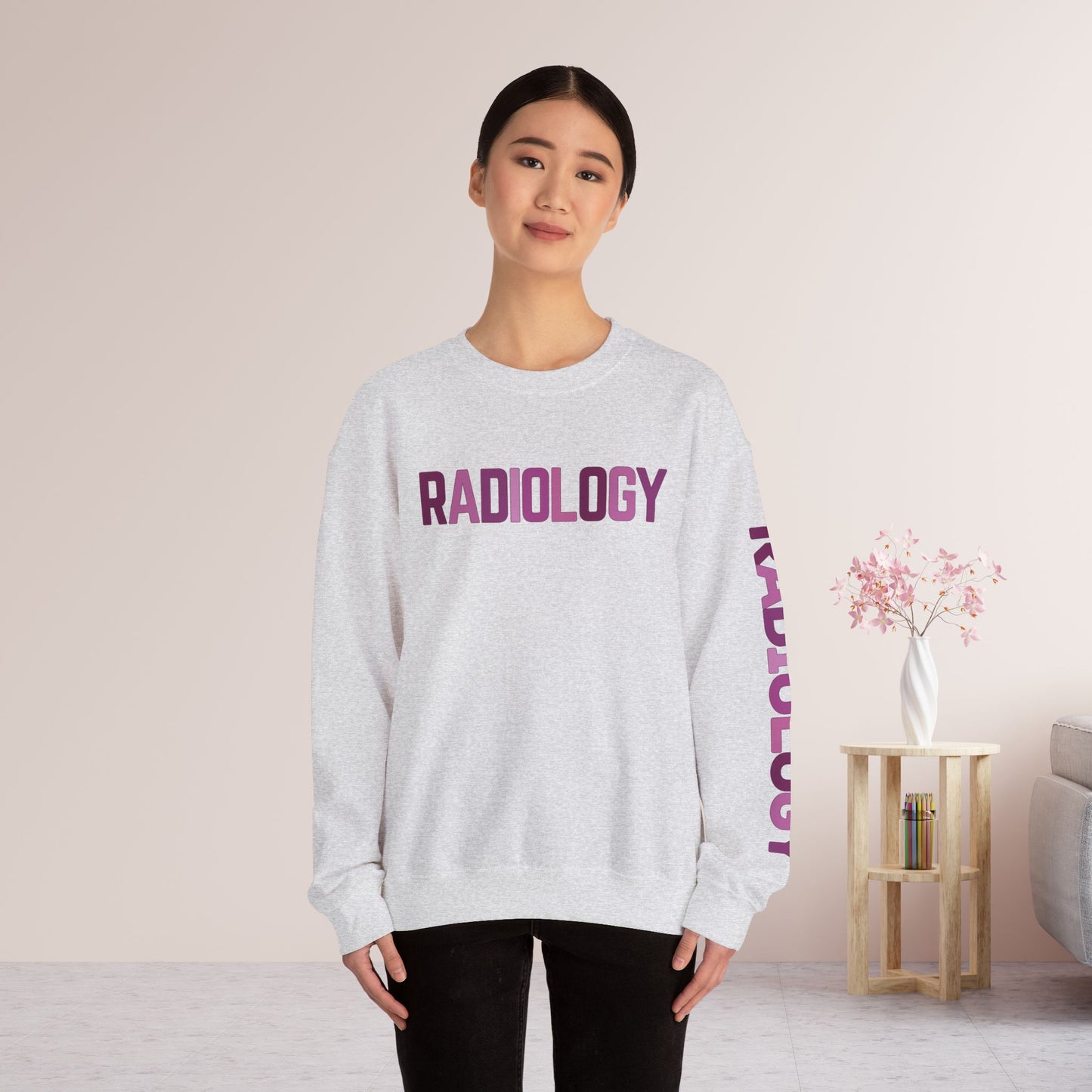 Trendy Purple Radiology Sweatshirt for RAD Technician