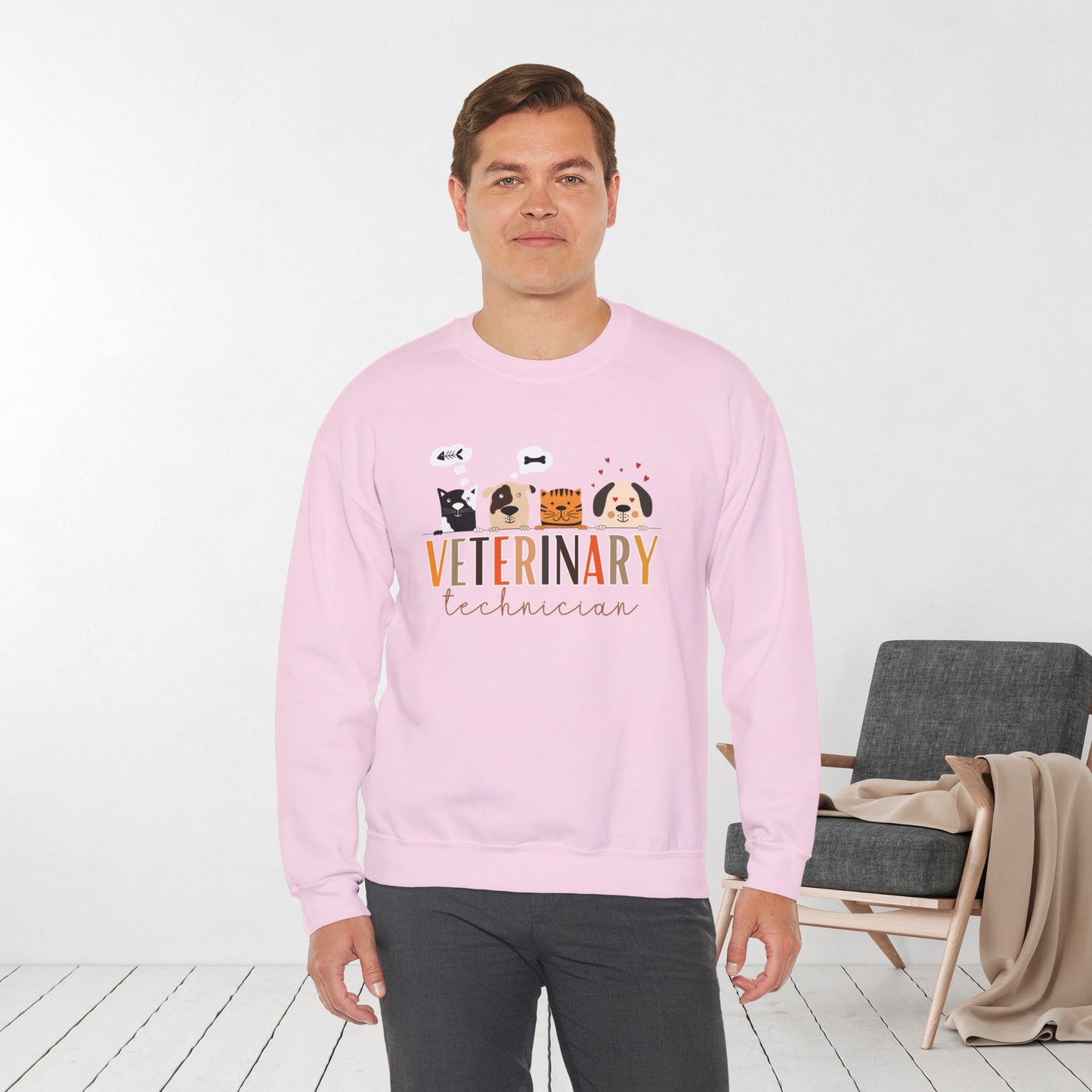 Veterinary Technician Crewneck Sweatshirt for VET Tech