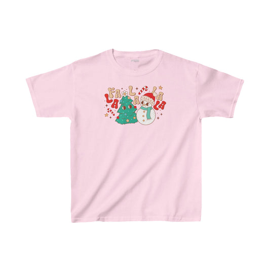 Fa La La La La Youth Christmas Shirt - Retro Christmas Tee