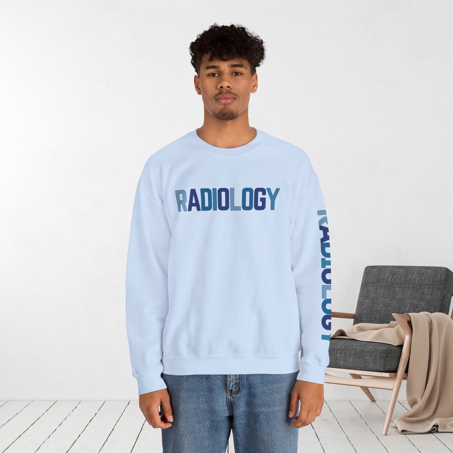 Trendy Blue Radiology Sweatshirt for RAD Technician