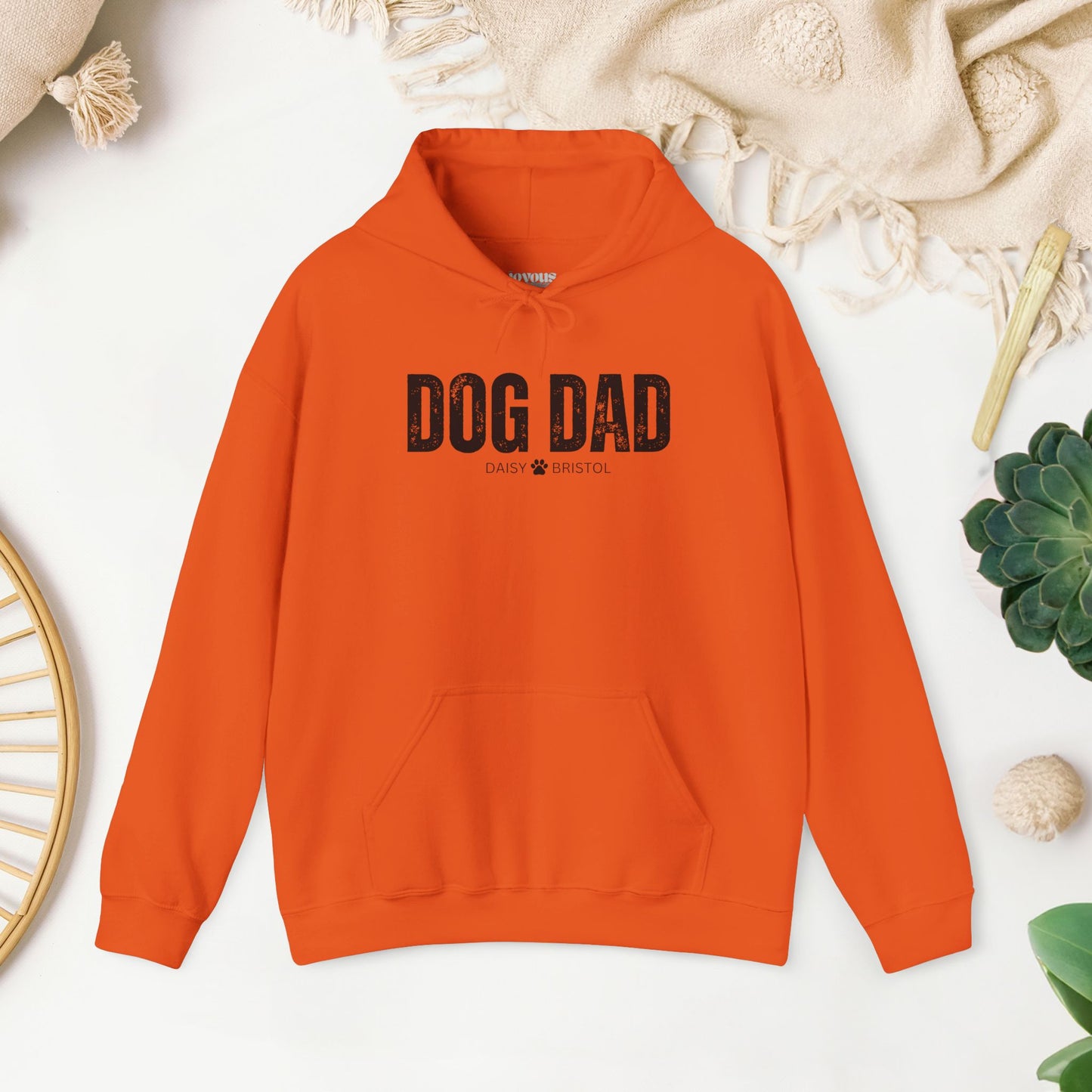 Custom Dog Dad Hoodie with Dogs Name - Personalized Gift for Dog Dad