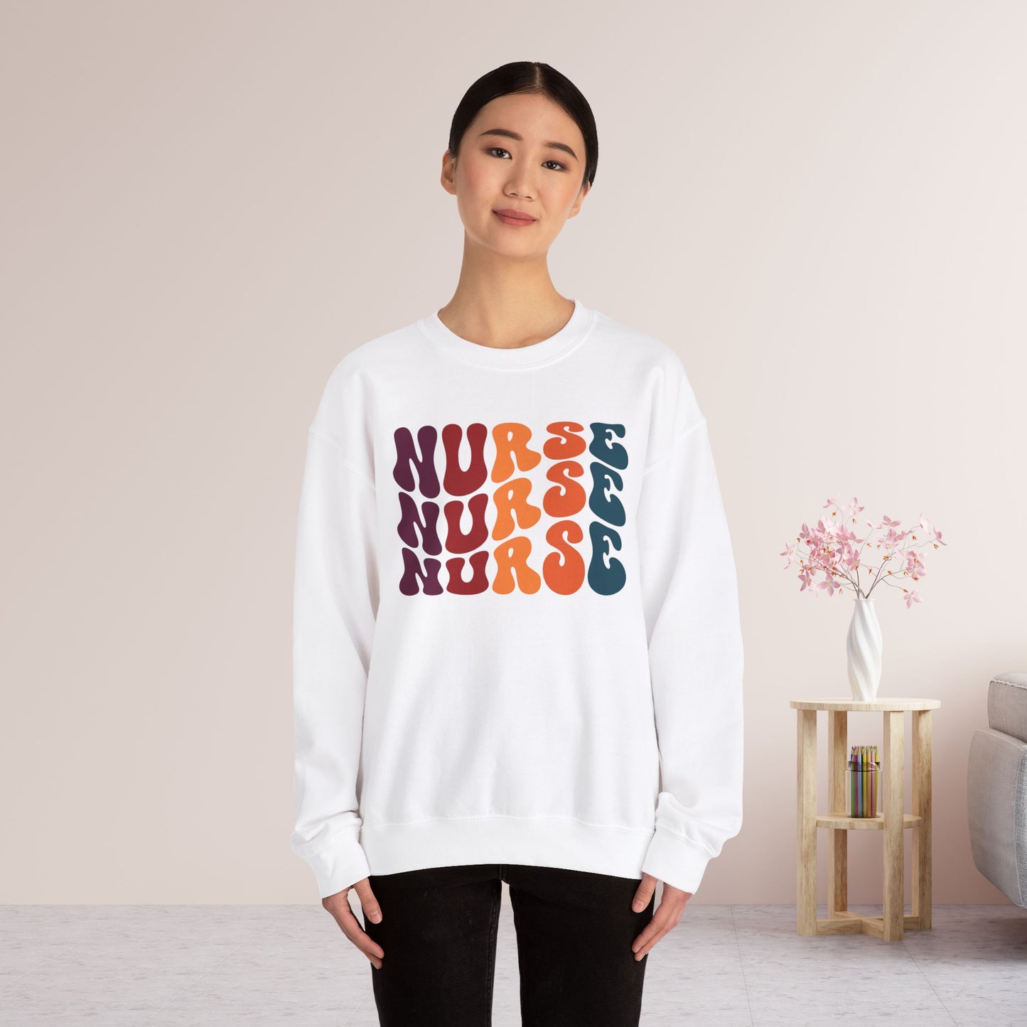 Groovy Nurse Sweatshirt - Nurse Pullover