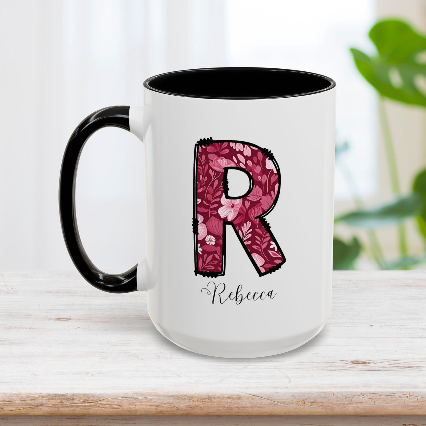 Custom Name Initial Letter Mug - Personalized Gifts A-Z