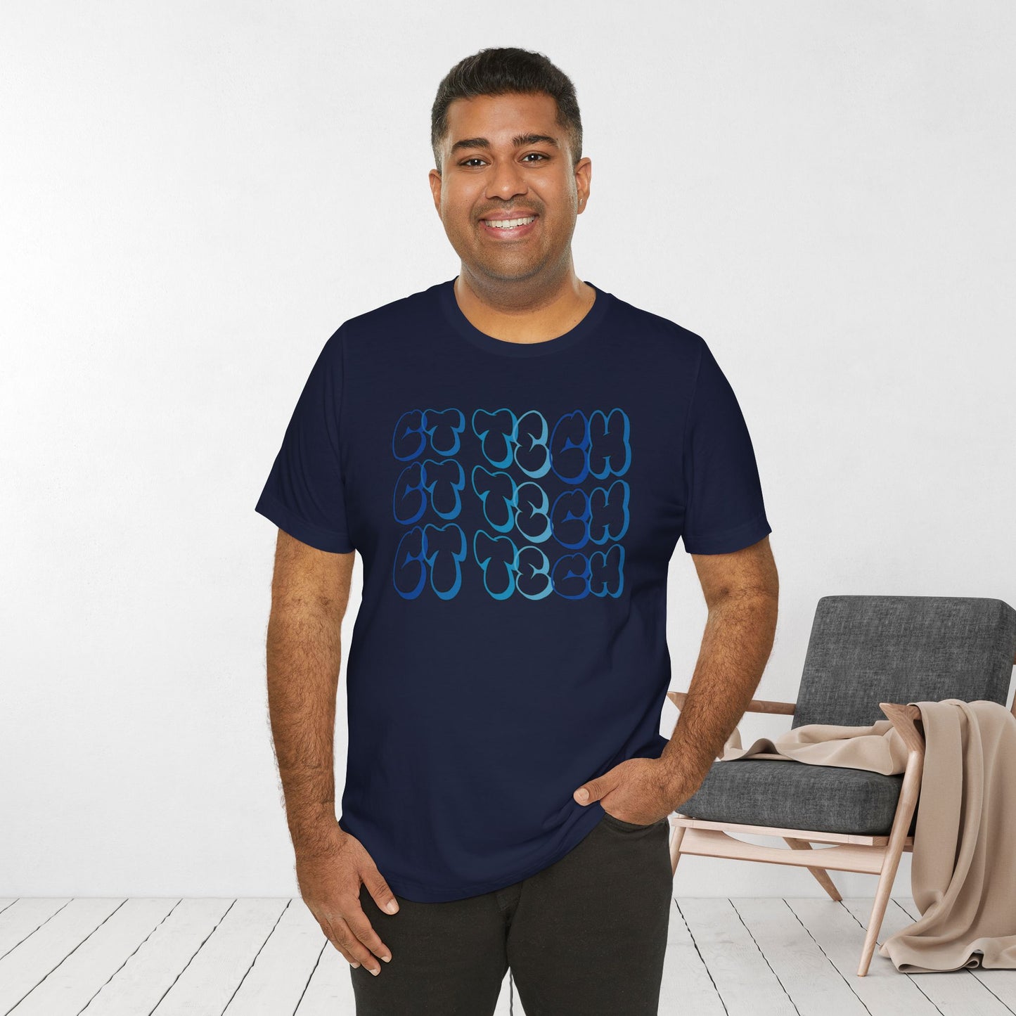 Groovy Blue CT Tech Shirt - CT Technologist Soft Cotton Tee