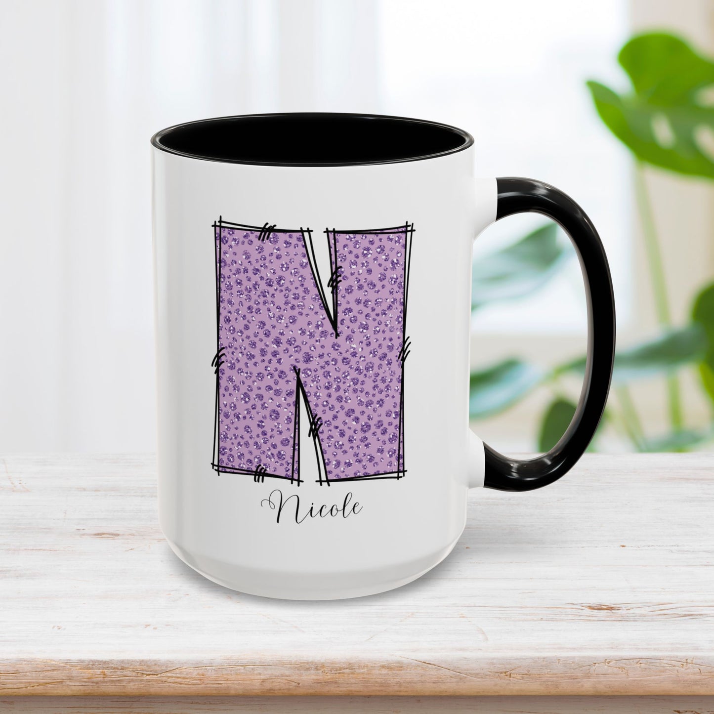 Custom Name Initial Letter Mug - Personalized Gifts A-Z