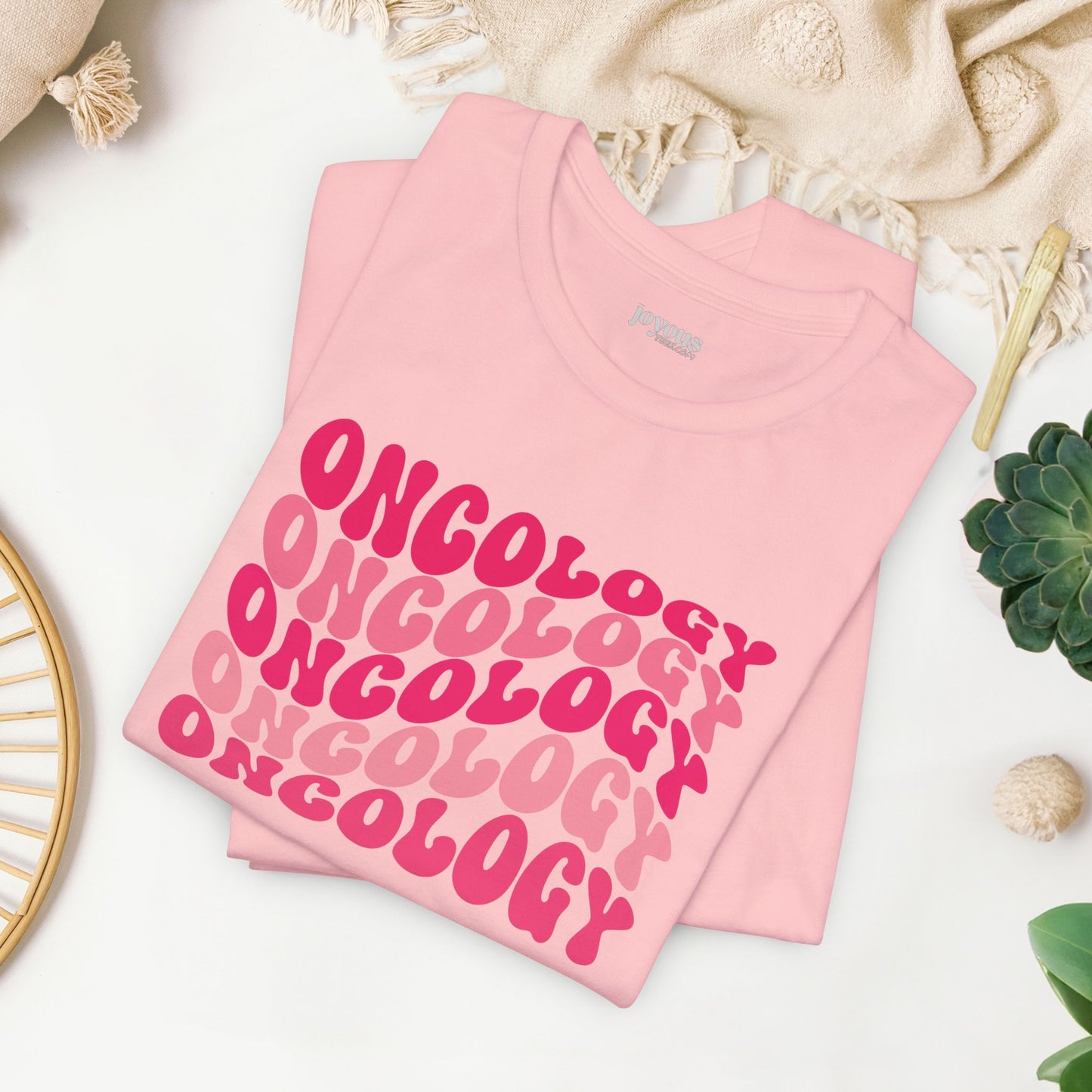 Pink Groovy Oncology Soft Cotton Tee